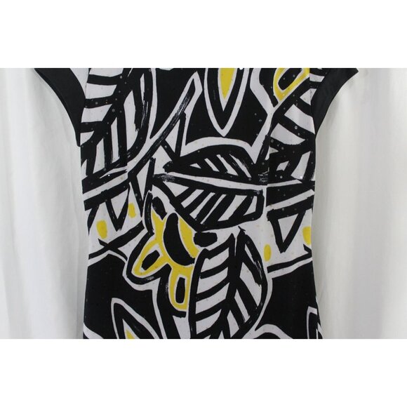 Cache Womens Embellished Cap Sleeve Multicolor Dress 4 - Picture 3 of 7